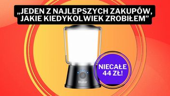„Najlepsza na rynku”! Ta lampa kempingowa ma średnią ocen 4,7/5 i kosztuje niecałe 44 zł na Amazonie
