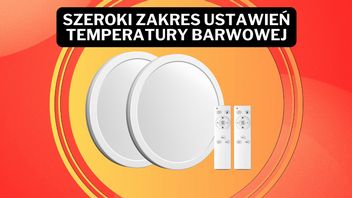 Amazon przecenia „piękne oświetlenie sufitowe”! Dwie lampy LED z pilotem i regulacją jasności 26% taniej