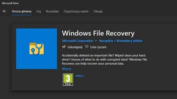 Microsoft umożliwił w Windows 10 darmowe odzyskiwanie danych