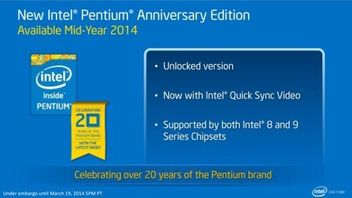 Intel Pentium Anniversary Edition zapowiedziany - mistrz podkręcania dla każdego