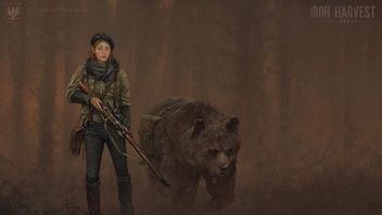 Iron Harvest - snajperka Anna i niedźwiedź Wojtek głównymi postaciami Polania Republic