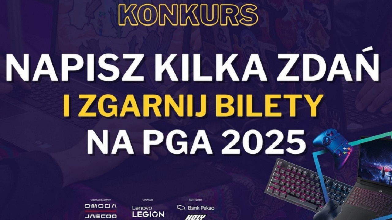 Na największe targi gier w Polsce możesz wejść za darmo. Weź udział w prostym konkursie i zgarnij bilety na PGA 2025