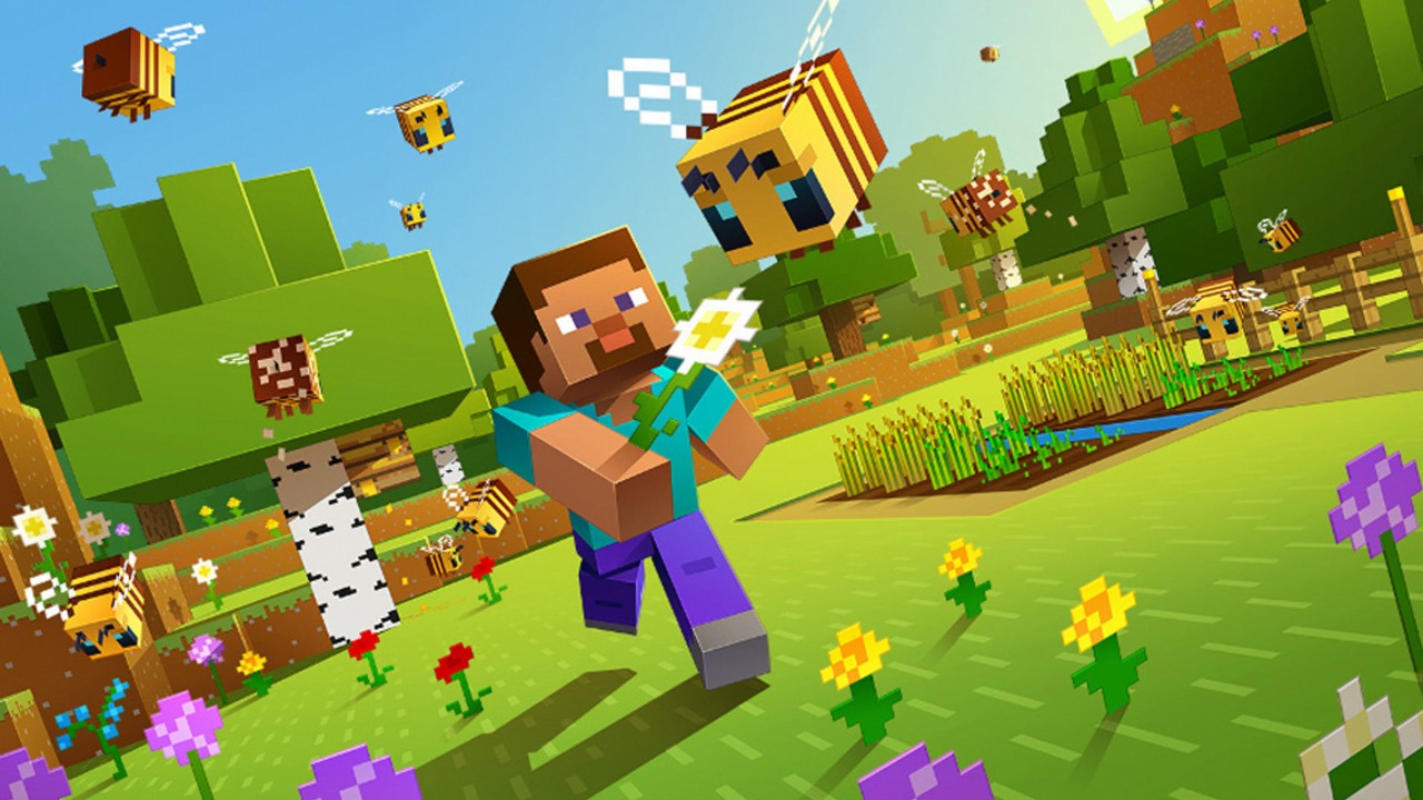Minecraft – ojciec uczy syna czytać z pomocą gry.