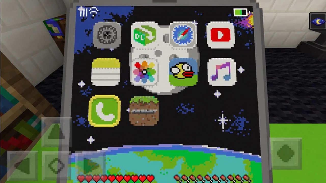 Minecraft odpalony w Minecrafcie – imponująca robota na telefonie.