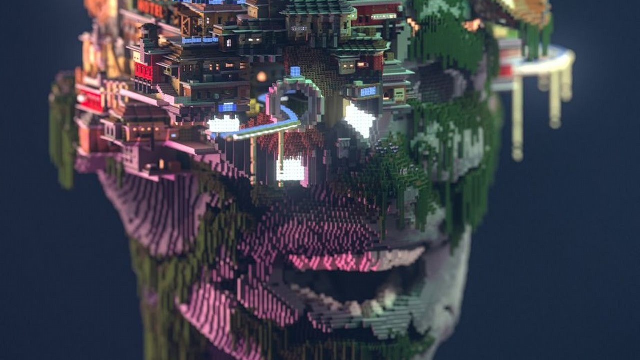 Minecraft – gracz zbudował niesamowite miasto na głowie olbrzyma.