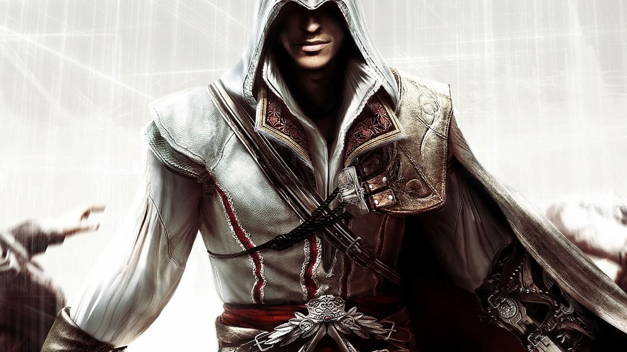 Ezio's Family na klatce schodowej - piękne wykonanie motywu z Assassins Creed.
