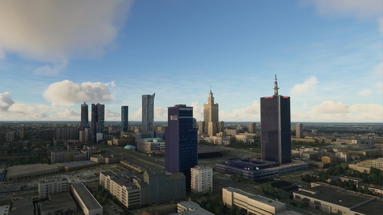 Fani poprawiają Polskę w Microsoft Flight Simulator. Jest już Warszawa.