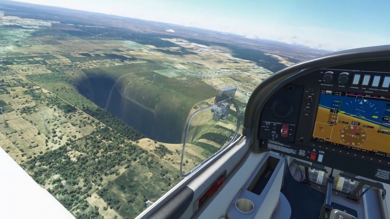 Podróż do wnętrza ziemi we Flight Simulator. Tajemnicza dziura w Brazylii.