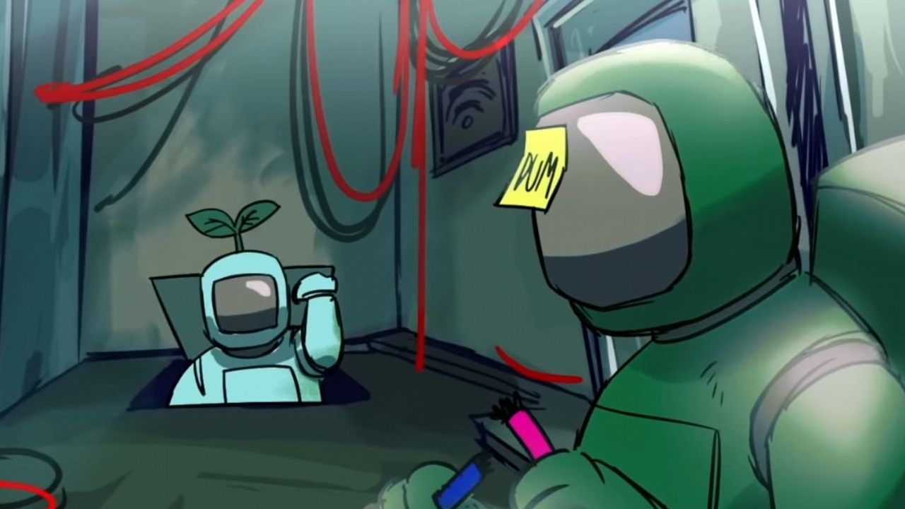 Wysyp animacji z Among Us - gra pobudza kreatywność graczy.