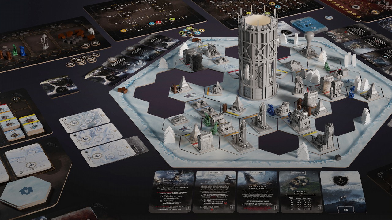 Frostpunk: The Board Game z ponad 9 mln złotych zebranymi na Kickstarterze.