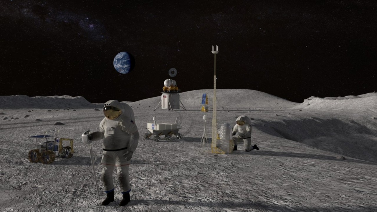 Woda na Księżycu - NASA twierdzi, że odkrycie ułatwi wyprawę na Marsa.