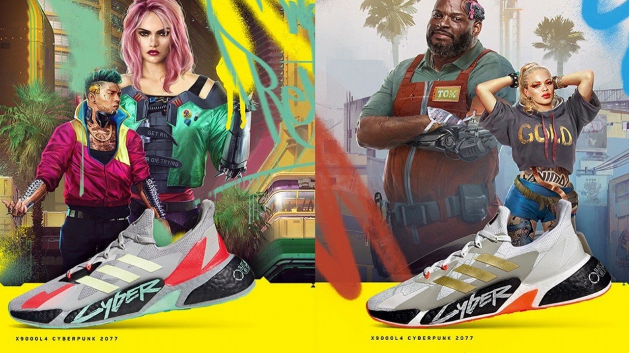 Buty Cyberpunk 2077 x Adidas; nie kupimy ich w Polsce.