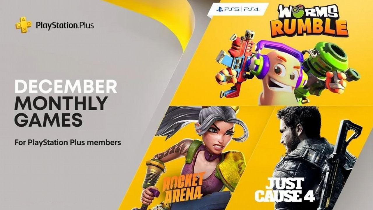 PS Plus w grudniu: Just Cause 4, Rocket Arena i Worms Rumble.