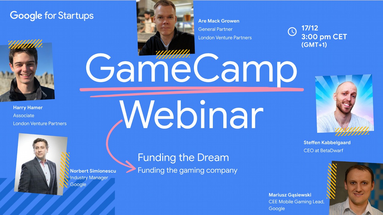 „Funding the dream in gaming" - na tym seminarium dowiecie się, jak zdobyć fundusze na własną grę.
