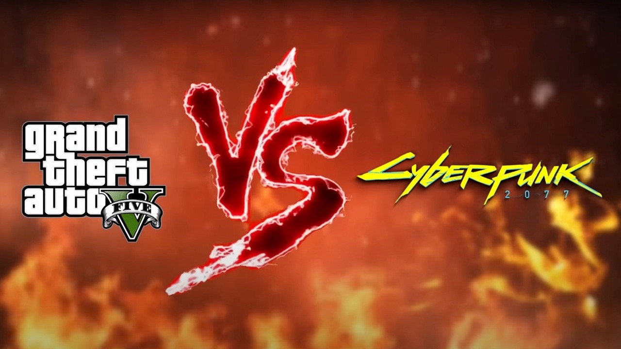 GTA 5 vs Cyberpunk 2077 - porównanie detali i smaczków.
