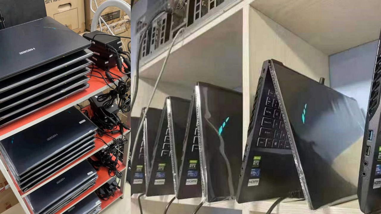 Chińczycy kopią kryptowaluty na laptopach z kartami RTX 3000.