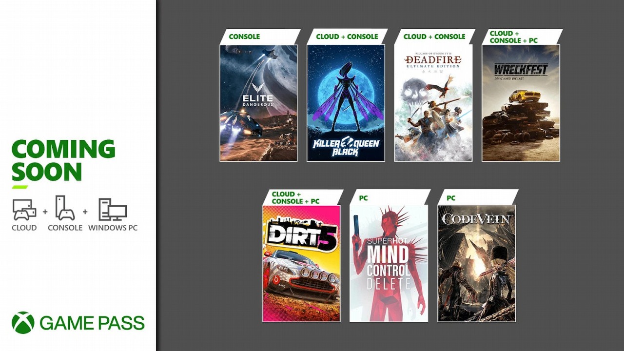 DIRT 5, Pillars of Eternity 2 i inne hity wkrótce w Xbox Game Pass.