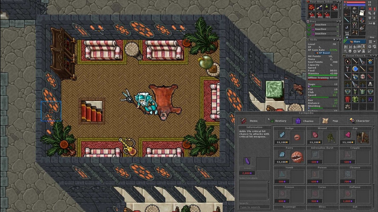 Tibia zaliczyła dobry rok, wciąż przyciąga graczy i przynosi zyski.