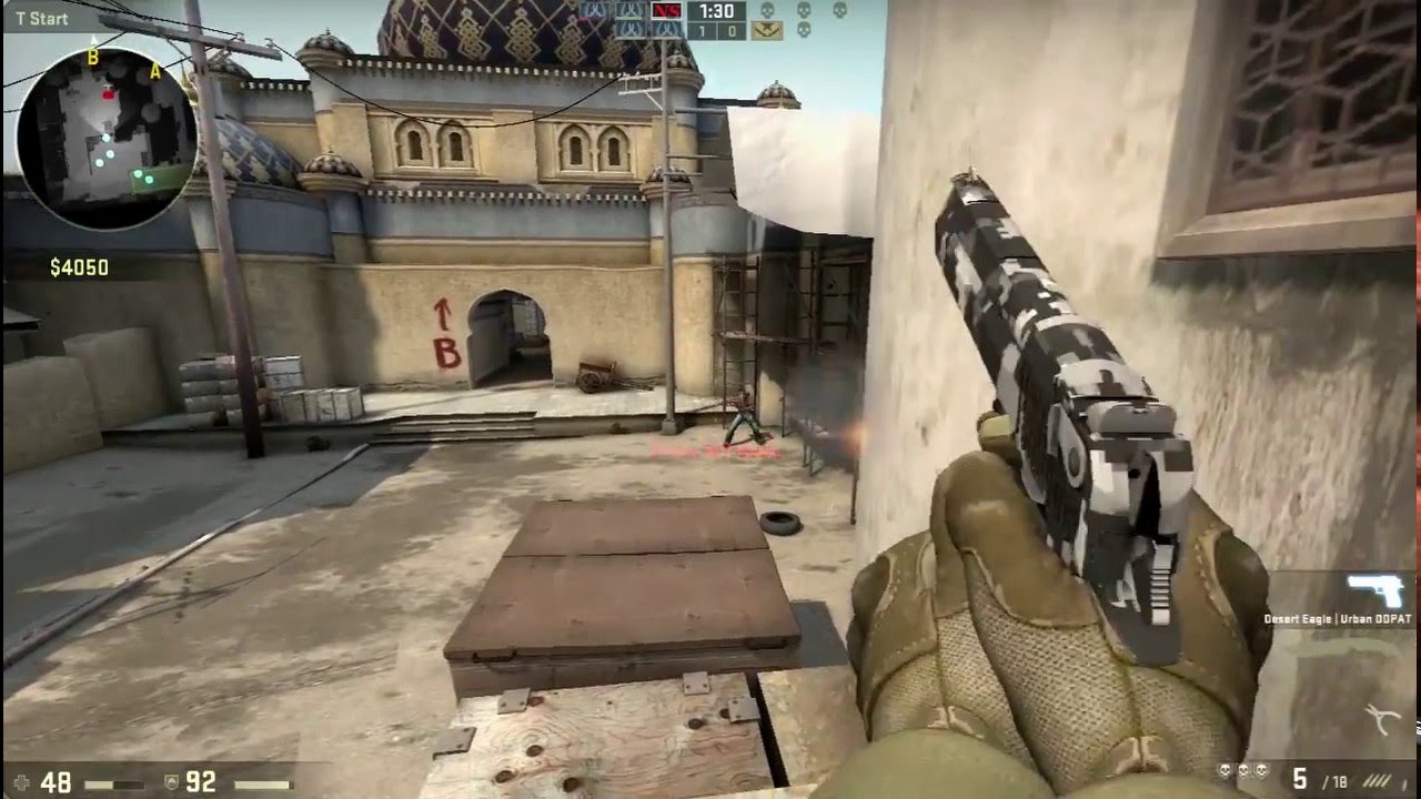 CS:GO na teście z matematyki, pytanie dotyczyło Deagle'a.