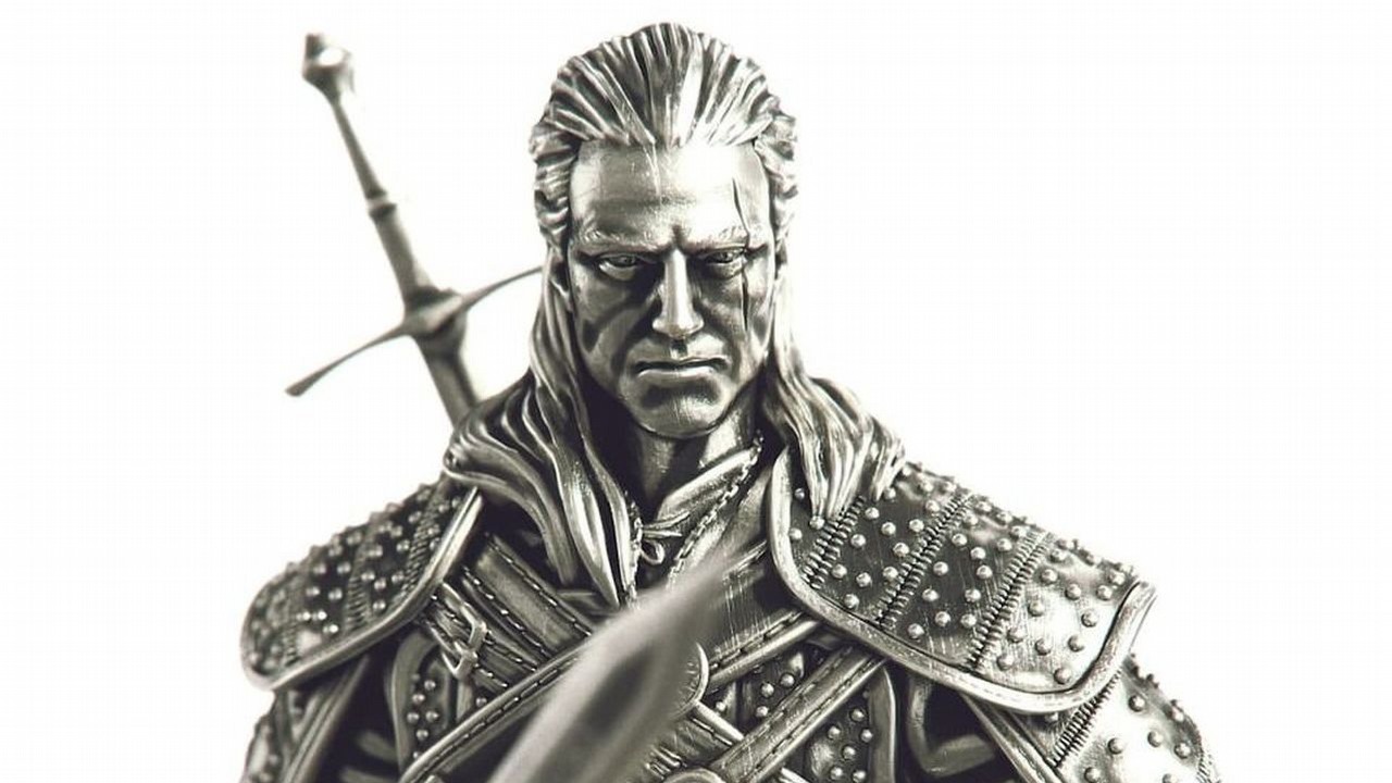 Wiedźmin doczekał się srebrnej monety-statuy za 18 tys. złotych.