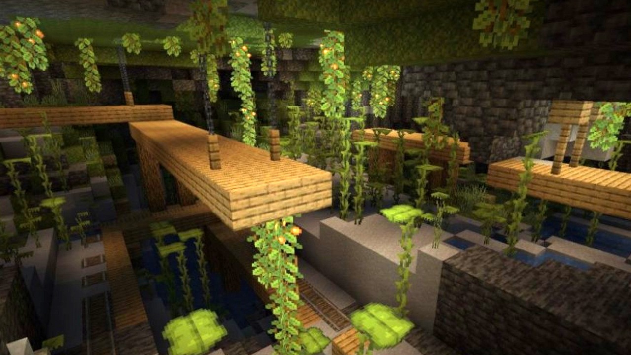 Minecraft otrzymał bujne jaskinie, jest nowy Snapshot.