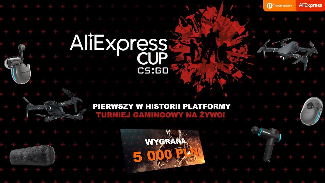 AliExpress Cup | CS:GO - zapisz się na turniej i powalcz o fantastyczne nagrody.