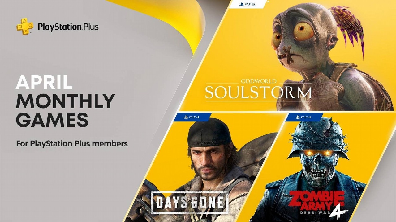 PS Plus w kwietniu: Days Gone, Oddworld: Soulstorm i Zombie Army 4: Dead War.