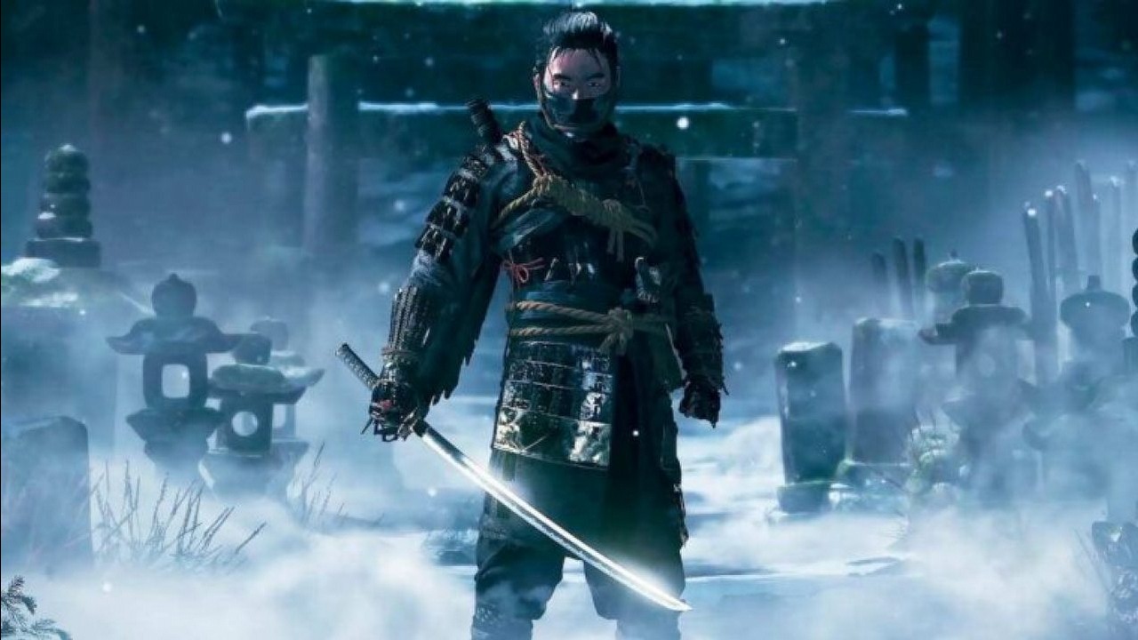 Keanu Reeves w roli Jina Sakai z Ghost of Tsushima; fanowski deepfake.