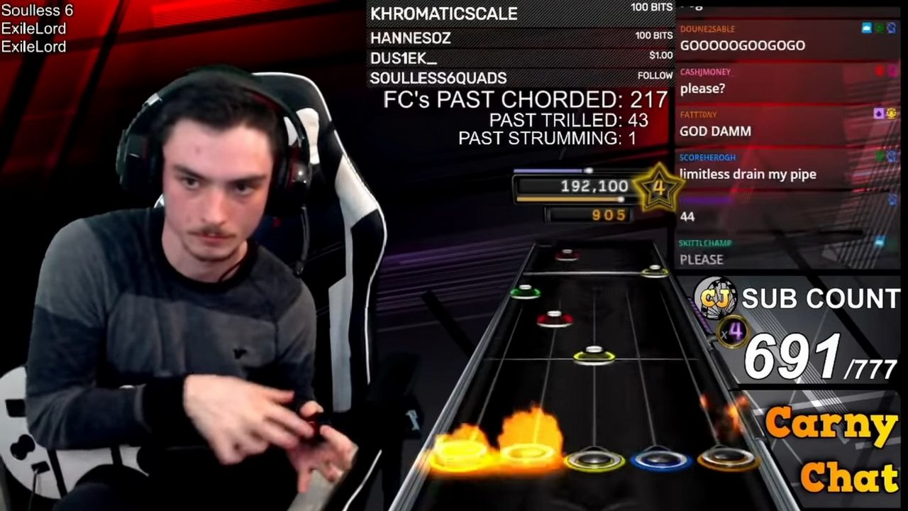 Guitar Hero - streamer zagrał na 100% utwór stworzony tak, żeby nie dało się go zagrać.