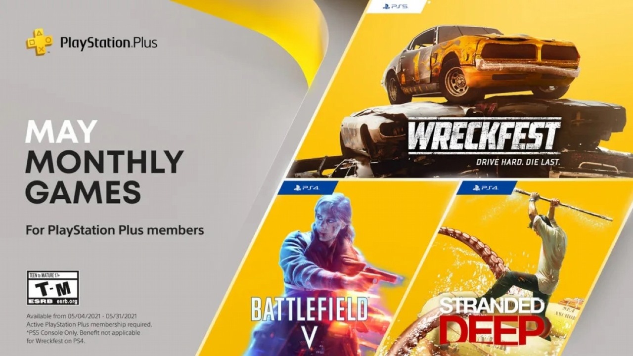 PS Plus w maju: Battlefield V, Wreckfest i Stranded Deep.