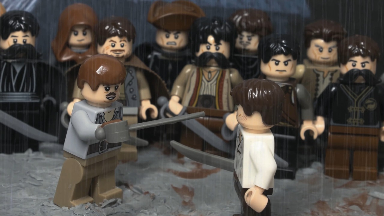 Kultowa scena z Potopu odtworzona za pomocą LEGO.