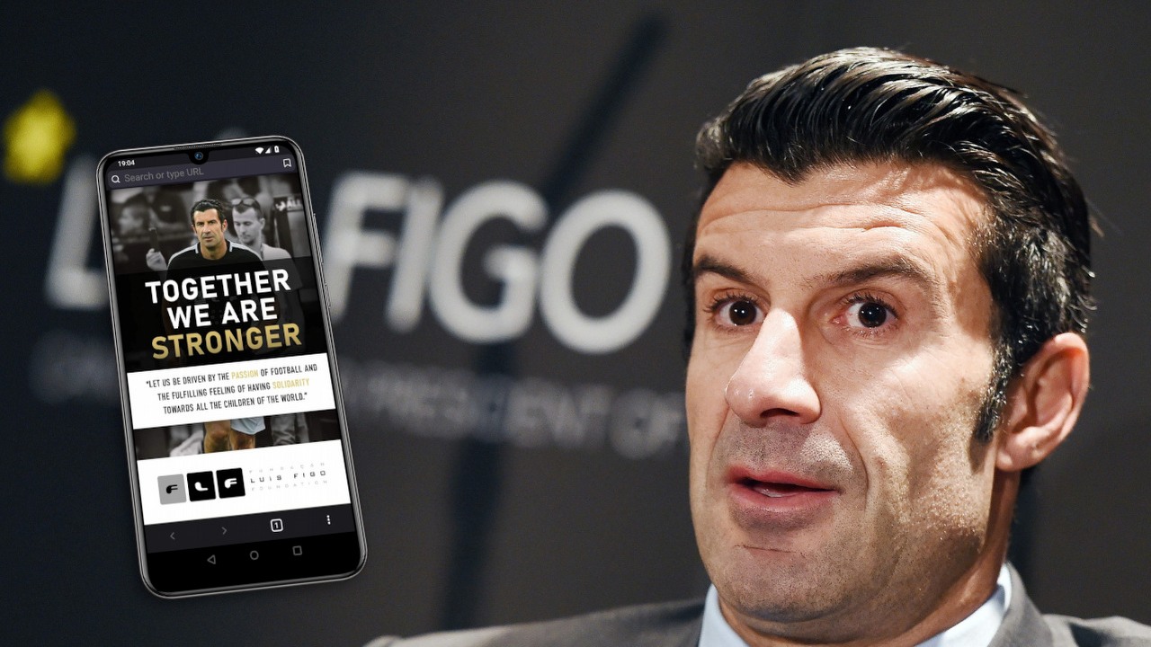 Luis Figo to nowa przeglądarka internetowa Luisa Figo.