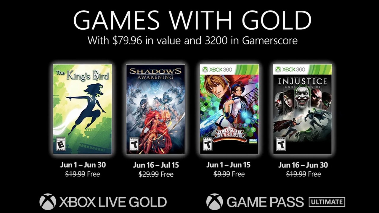 Games with Gold na czerwiec 2021 (m.in. Injustice: Gods Among Us i Shadows: Awakening).