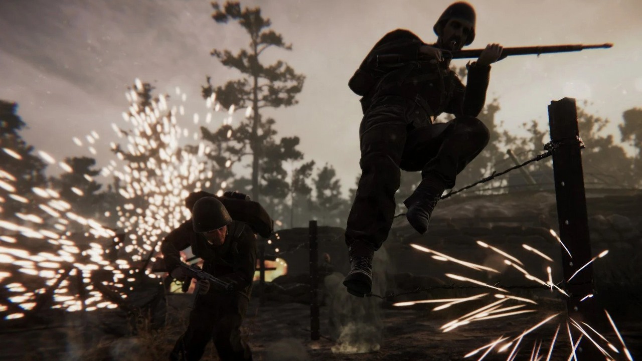 Polskie Land of War: The Beginning z przeciętnymi ocenami na Steam.