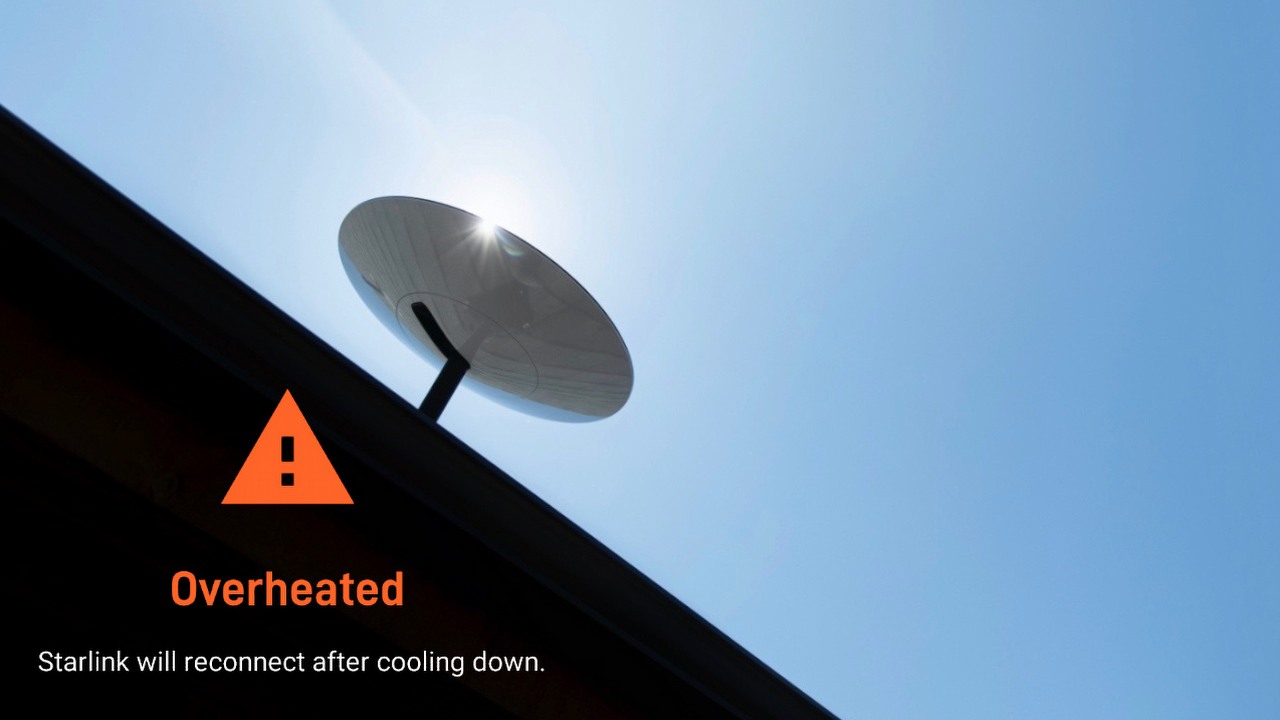 Starlink się przegrzewa i wyłącza Internet nawet na 7 godzin.