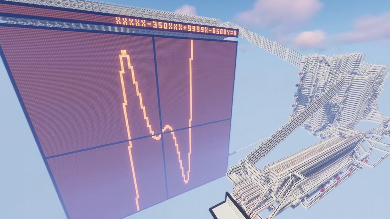 Ponad miesiąc pracy i dużo redstone’a - efekt? Kalkulator graficzny w Minecraft.