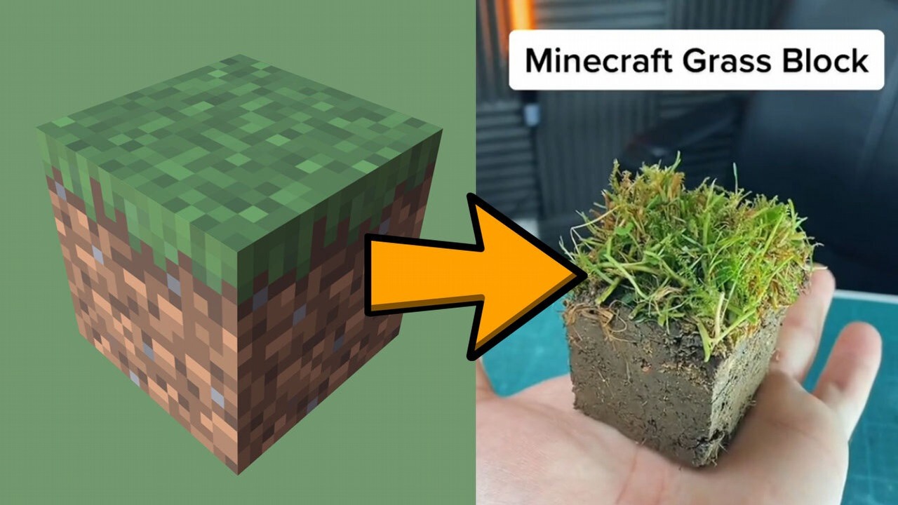 Fan odtworzył bloki z Minecrafta w rzeczywistości.