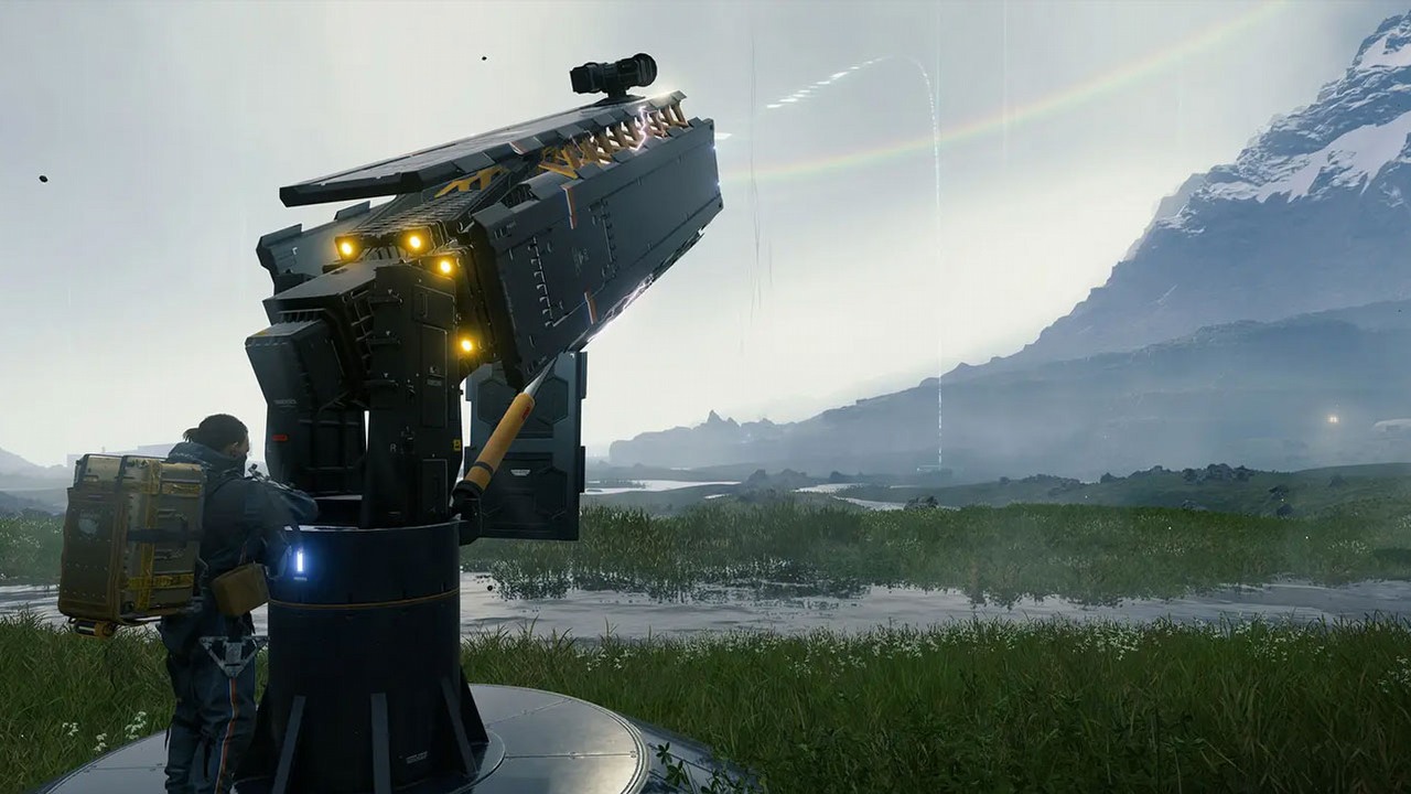 Death Stranding: Director's Cut - drony i katapulty na prezentacji.