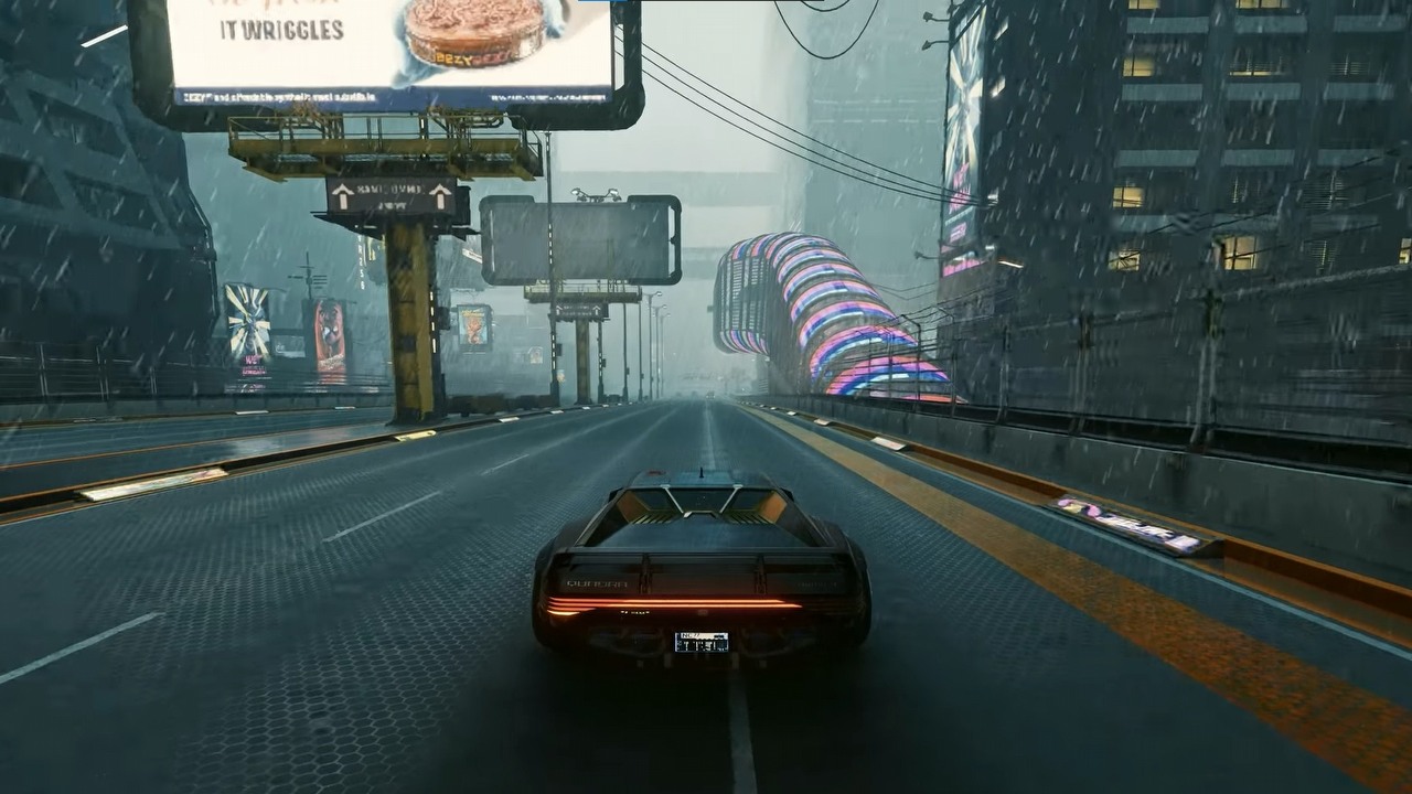 „Deszczowy” Cyberpunk 2077 1.31 na modach i RTX 3090 - gra wygląda jeszcze lepiej.