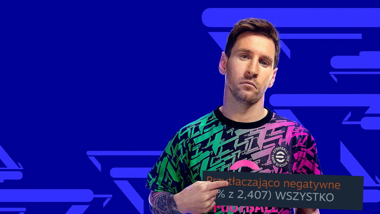 Premiera eFootball 2022 i fatalne recenzje na Steam.