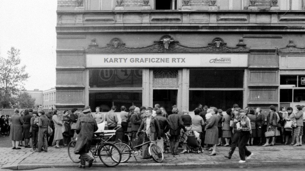 To nie protest, to kolejka po GeForce RTX.