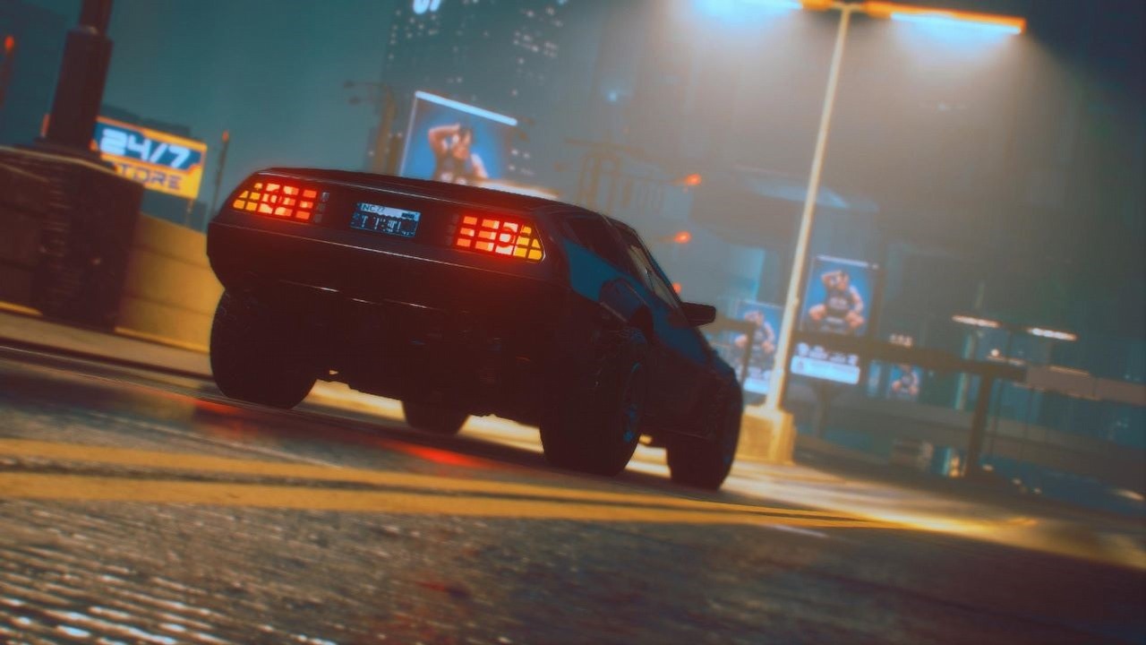 Cyberpunk 2077 z pięknymi, nowymi samochodami dzięki modyfikacji.