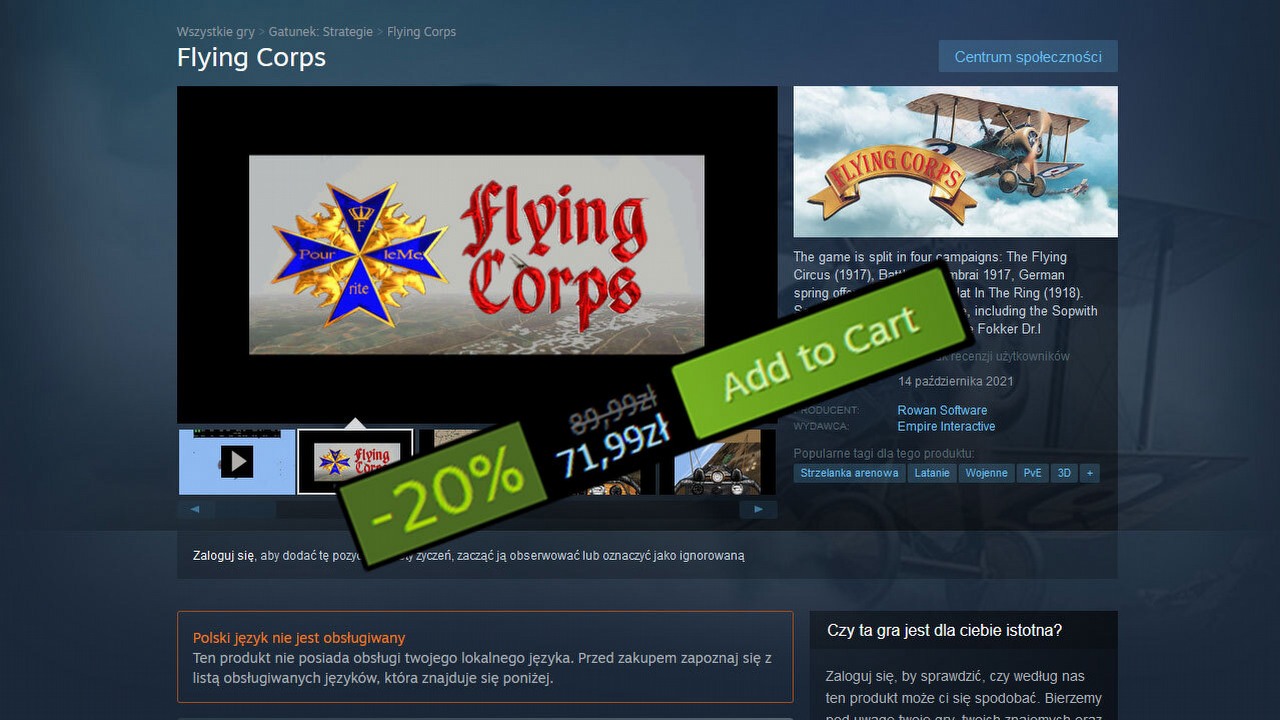 Cyrk na Steamie. 25-letnia gra „nową” premierą za prawie 90 zł.
