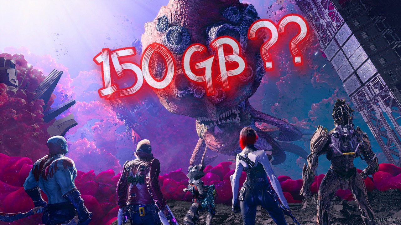 Marvel's Guardians of the Galaxy będzie wymagać znacznie mniej niż 150 GB.