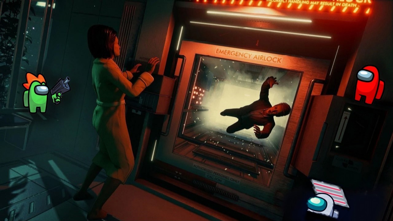 Gameplay z First Class Trouble; gra w stylu Among Us w listopadowym PS Plus.