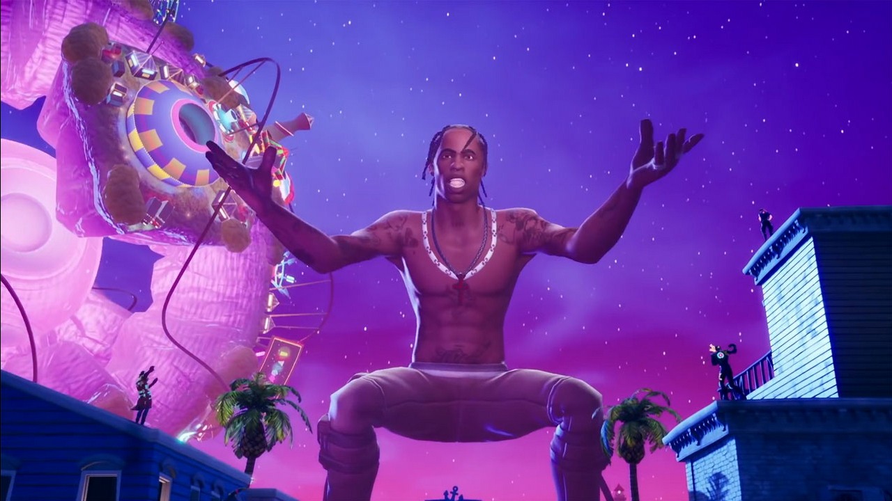 Z Fortnite usunięto emotkę Travisa Scotta z powodu tragedii na festiwalu.