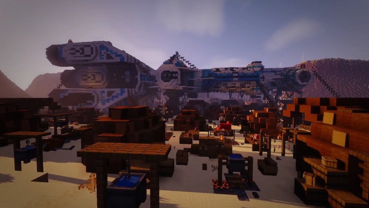 Star Wars w Minecrafcie; gracz przez rok pracował nad mapą Tatooine.