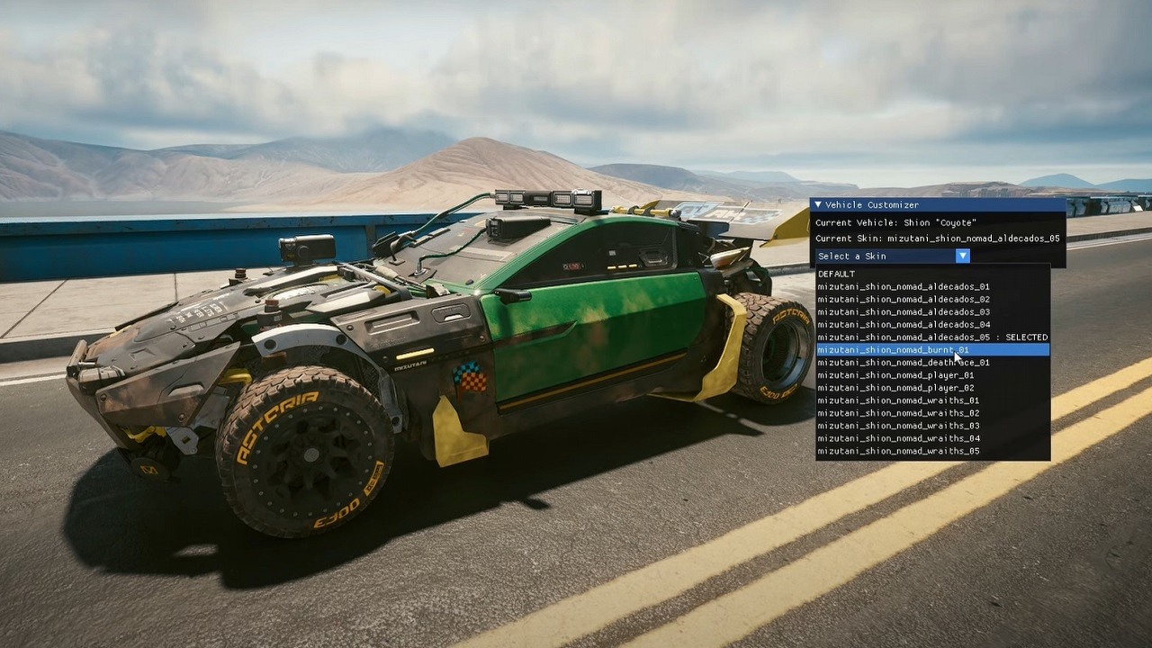 Cyberpunk 2077 otrzymał mod dodający personalizację pojazdów.