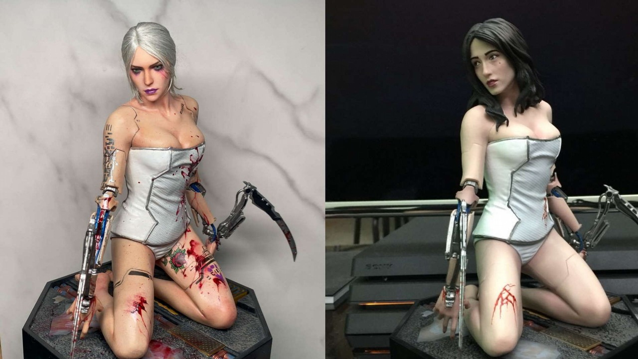 Fan Cyberpunk 2077 poprawił niedopracowaną figurkę kolekcjonerską z E3 2018.