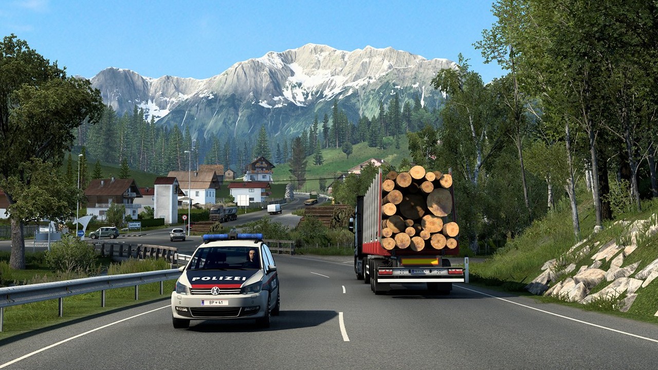 ETS2 - twórcy prezentują nową wersję Austrii skupioną na Alpach.
